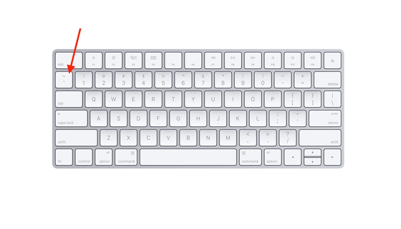 Le clavier Apple Américain